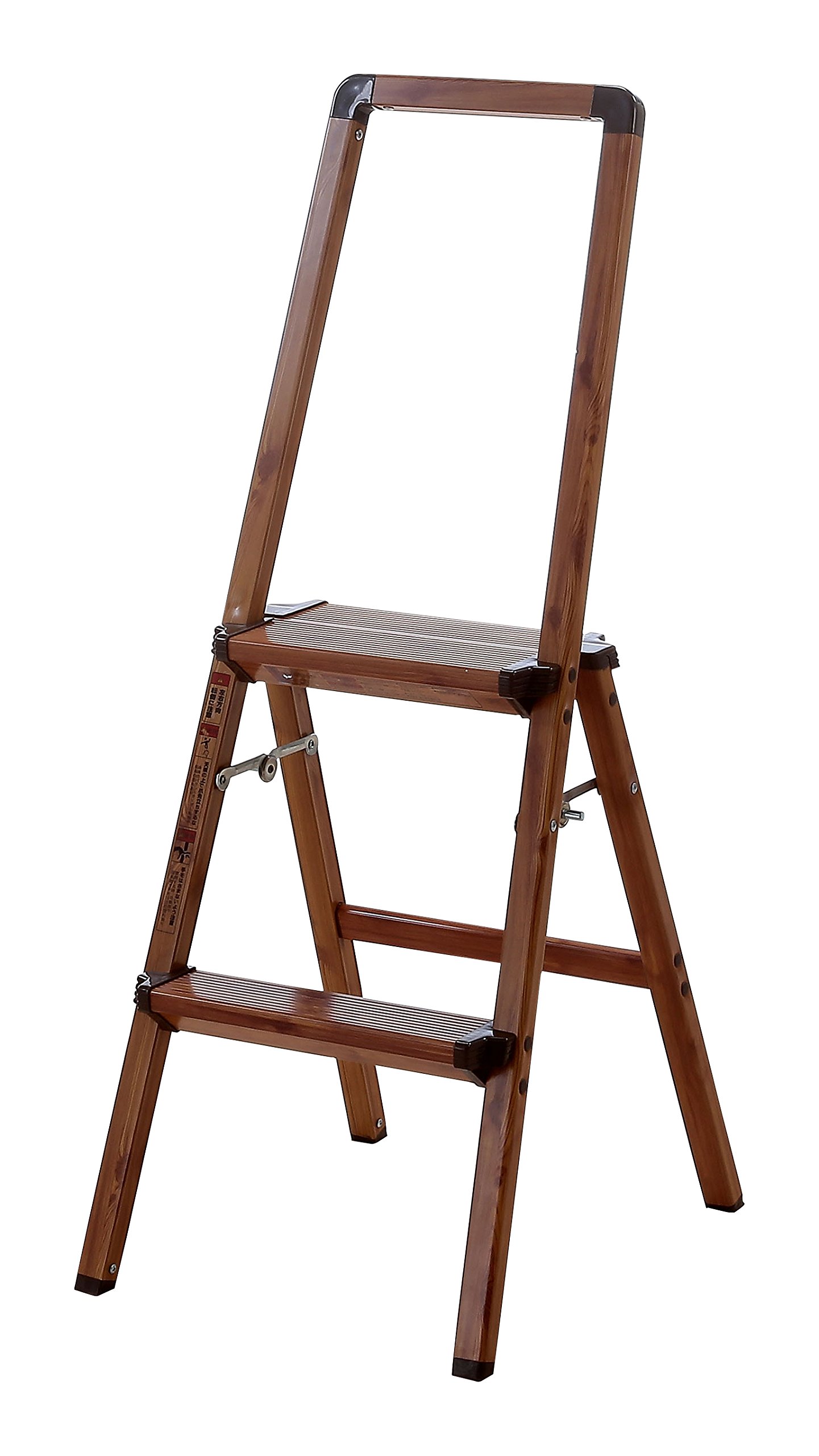 〇チーク　手すり付きステップ2段　階段　庭 〇チーク 手すり付きステップ2段 階段 庭 - メルカリ